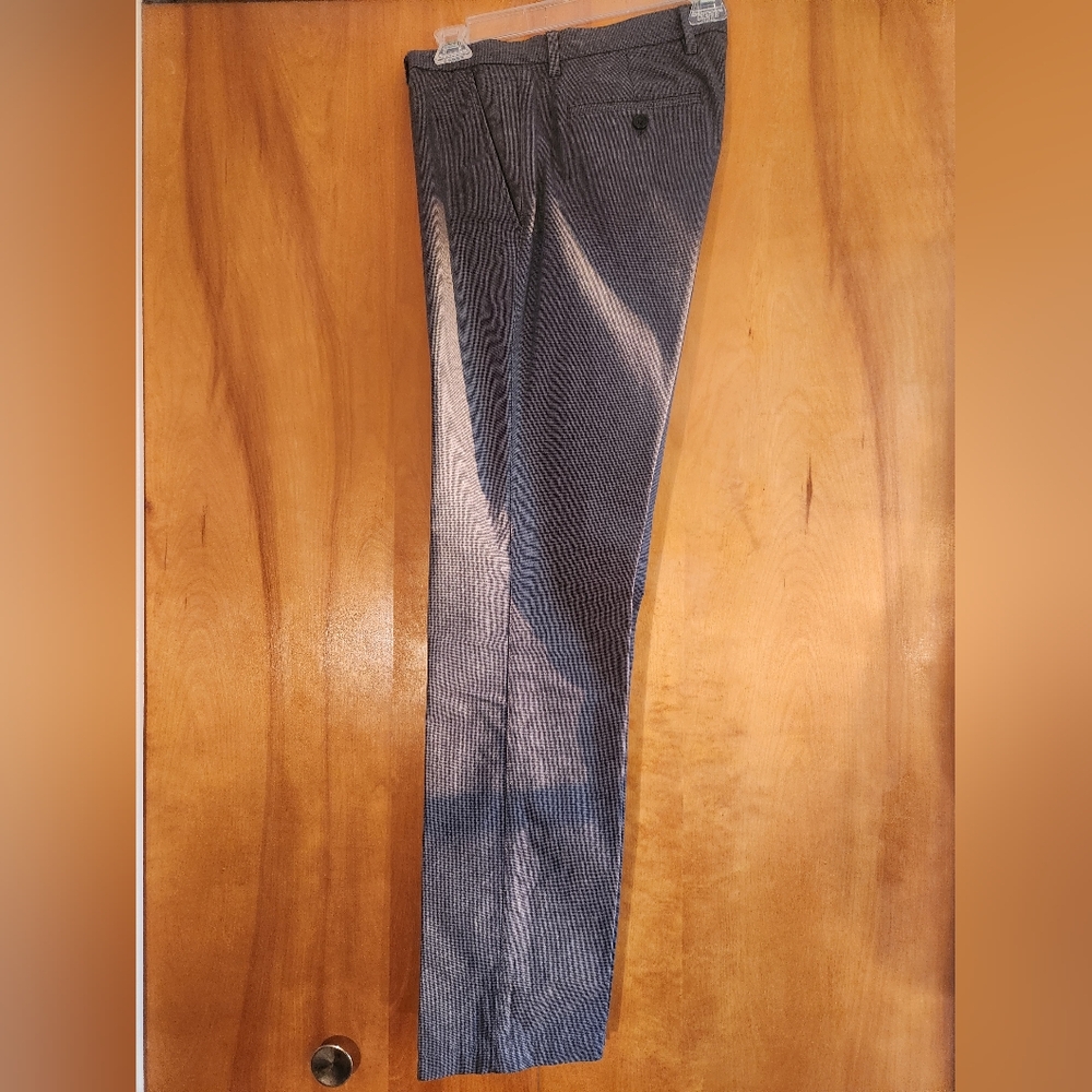 Men's Banana Republic Kentfield Pant 31x32 in Mini Grey Houndstooth - Picture 1 of 5